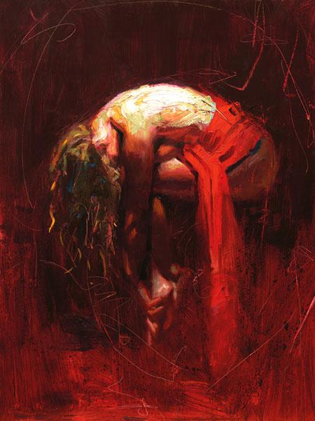 (image for) Handmade oil painting Copy paintings of famous artists Henry Asencio's solace (hand embellished gicle - Click Image to Close